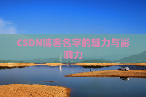 CSDN博客名字的魅力与影响力